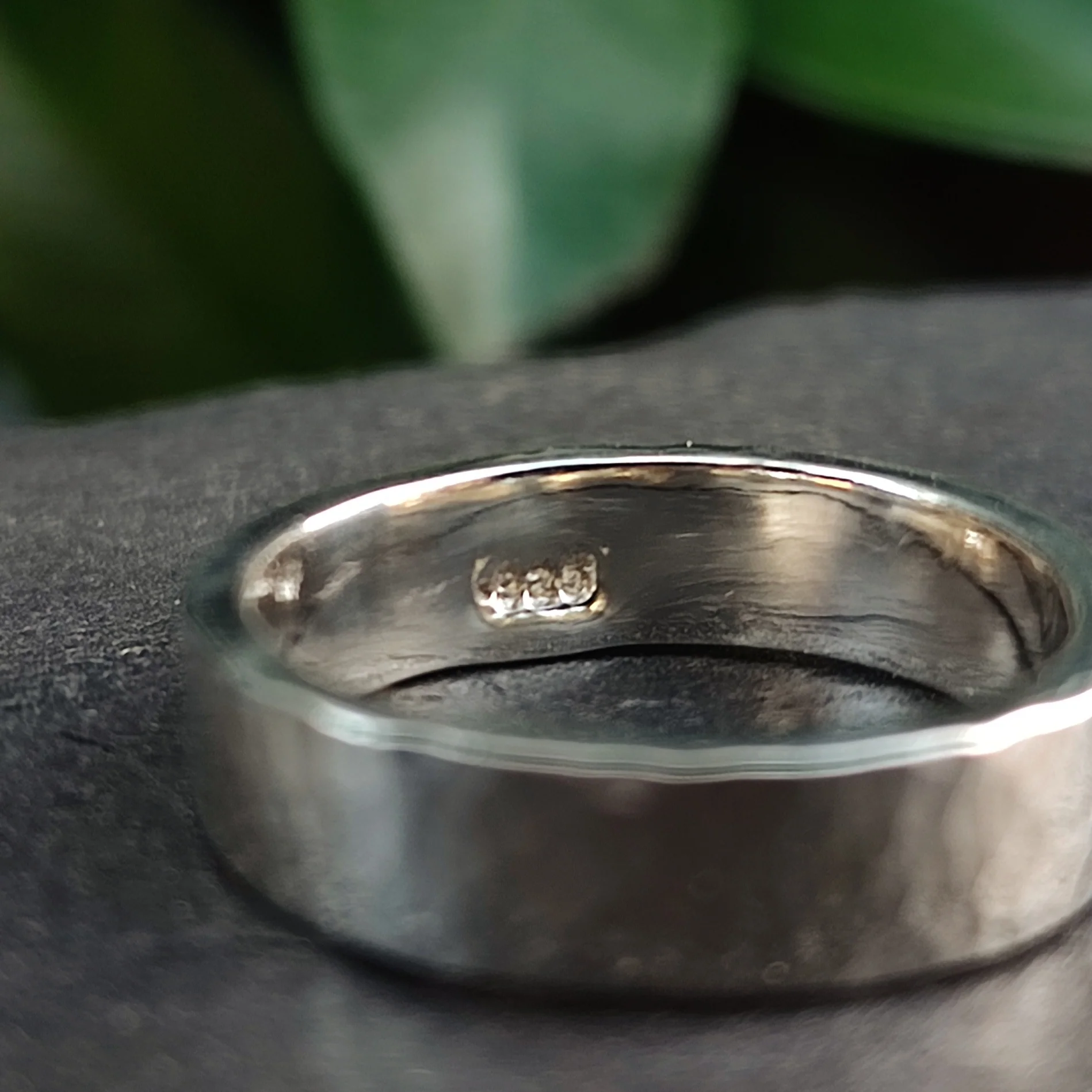 Chunky Hammered Silver Ring - Image 3