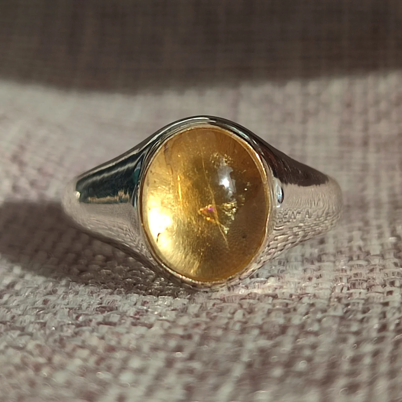 Gold Bezel Citrine Ring - Image 2