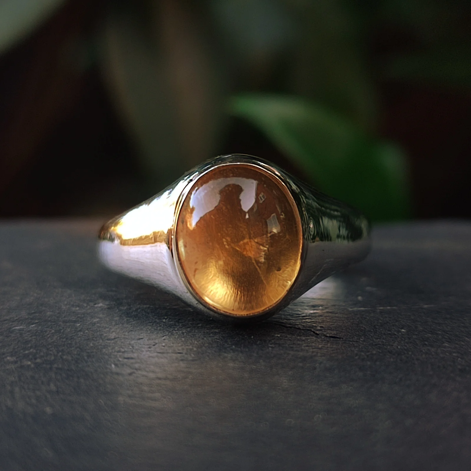 Gold Bezel Citrine Ring - Image 7