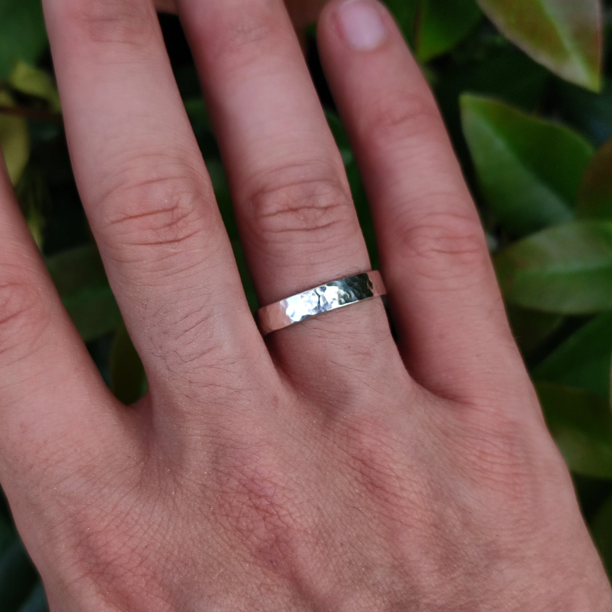 Hammered Silver Ring - Image 3