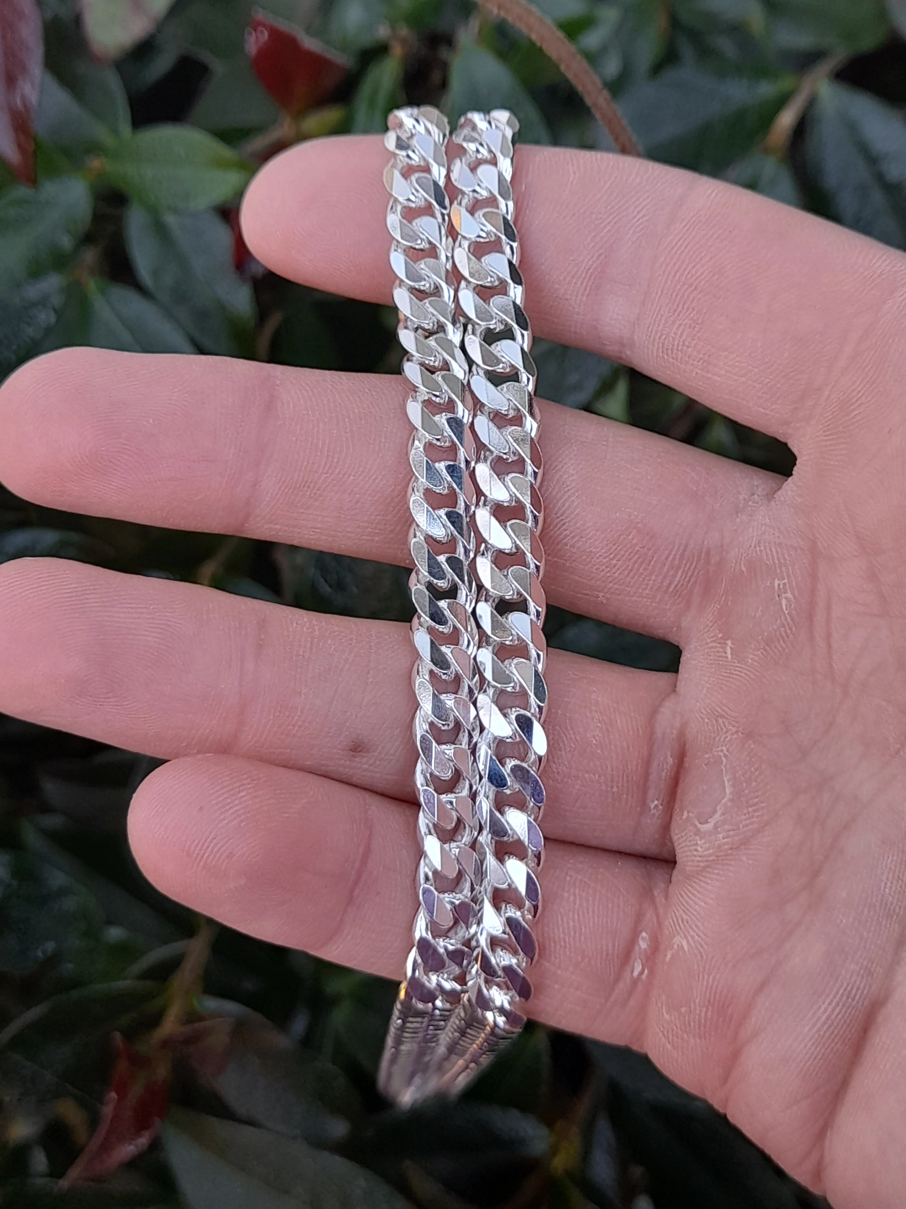 Heavy Silver Curb Chain - Image 4