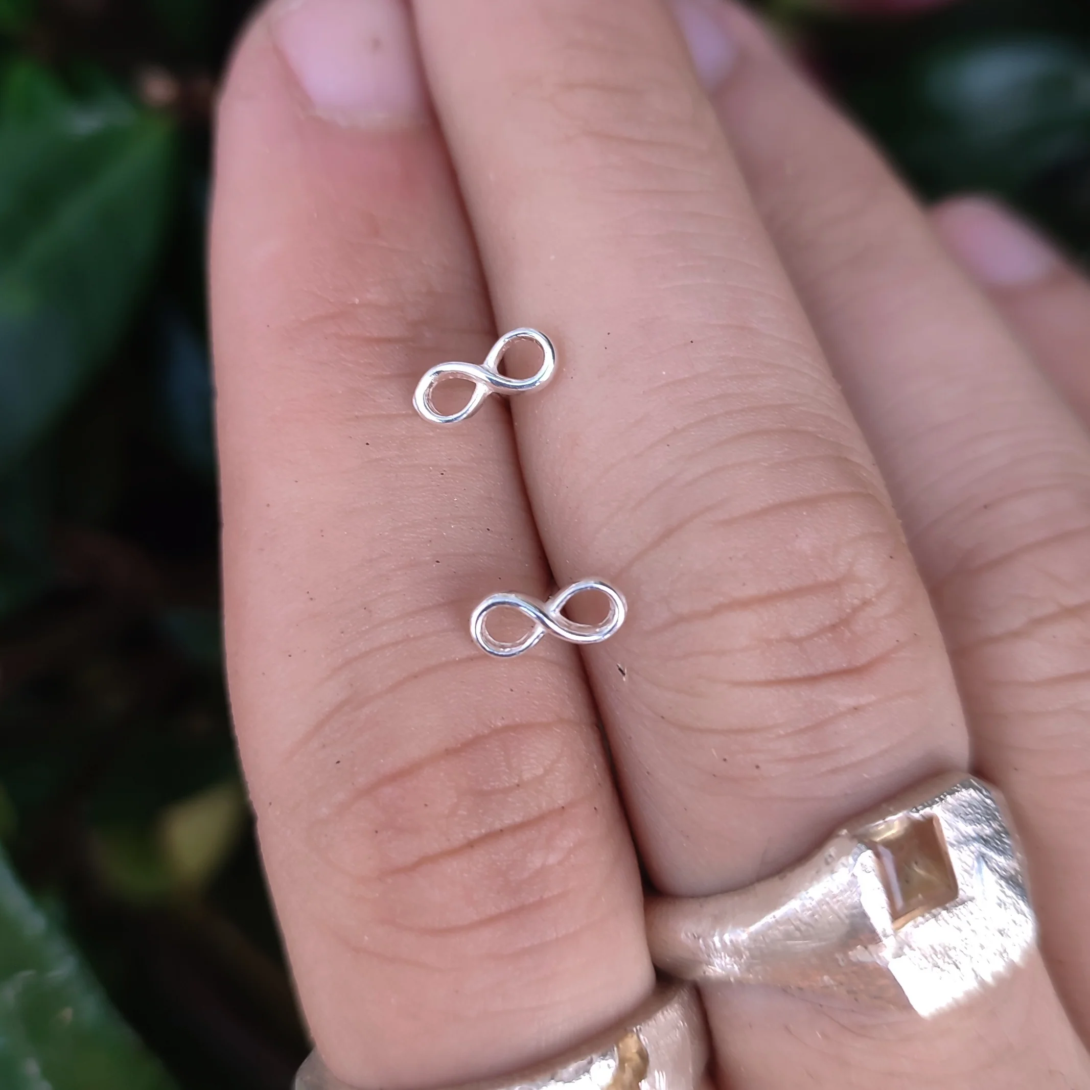 Silver Infinity Earrings - Image 3