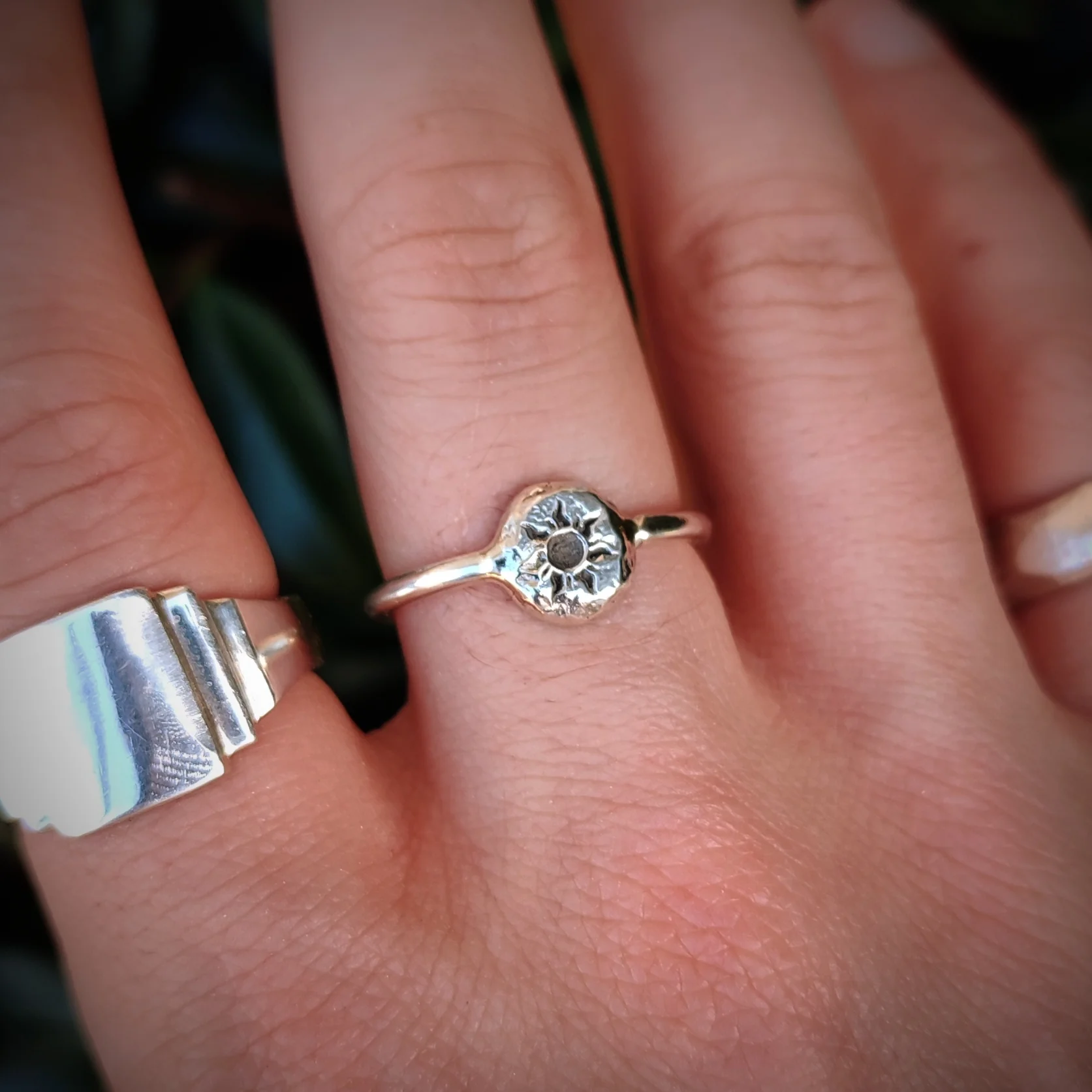Silver Sun Ring - Image 3