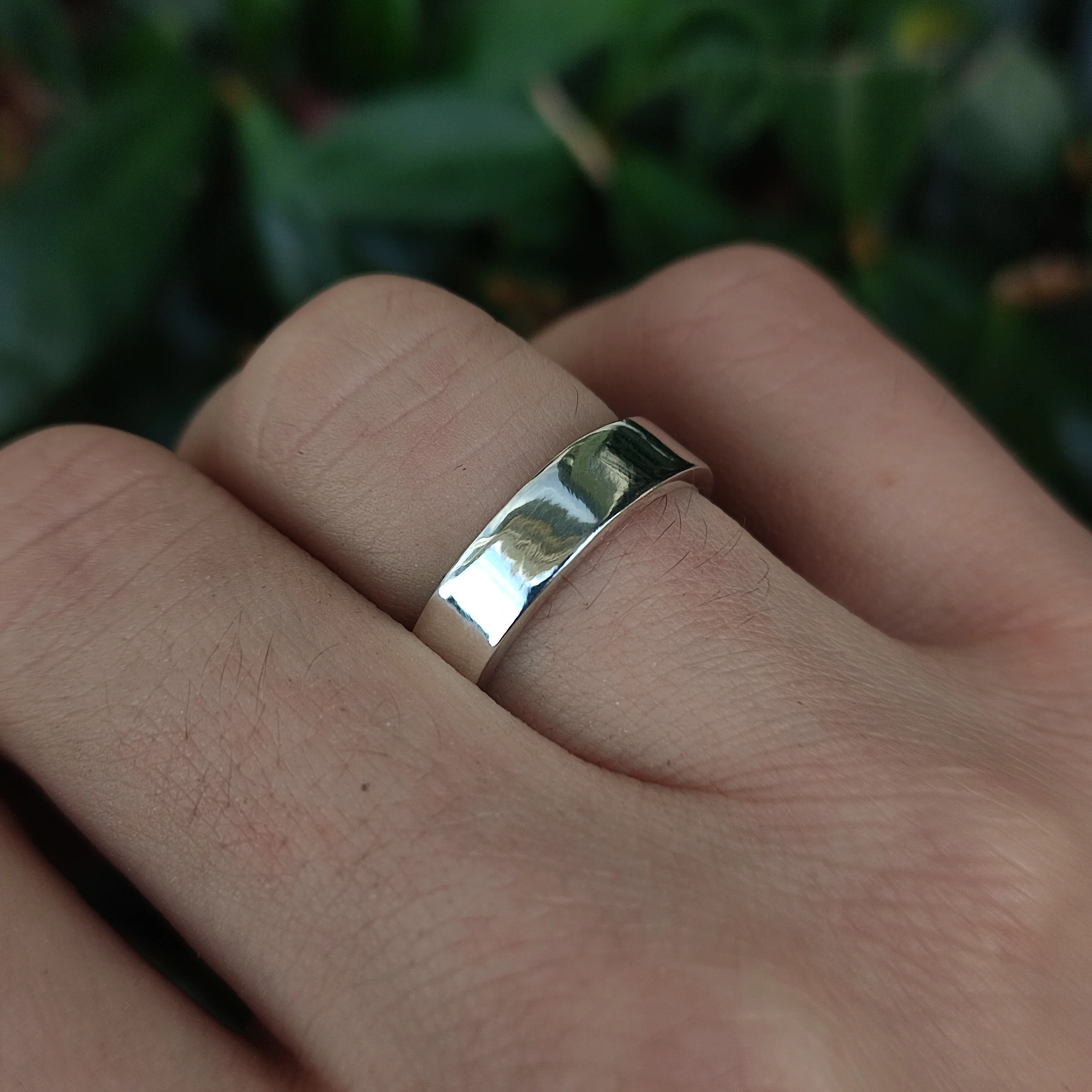 Plain Sterling Silver Band - Image 3