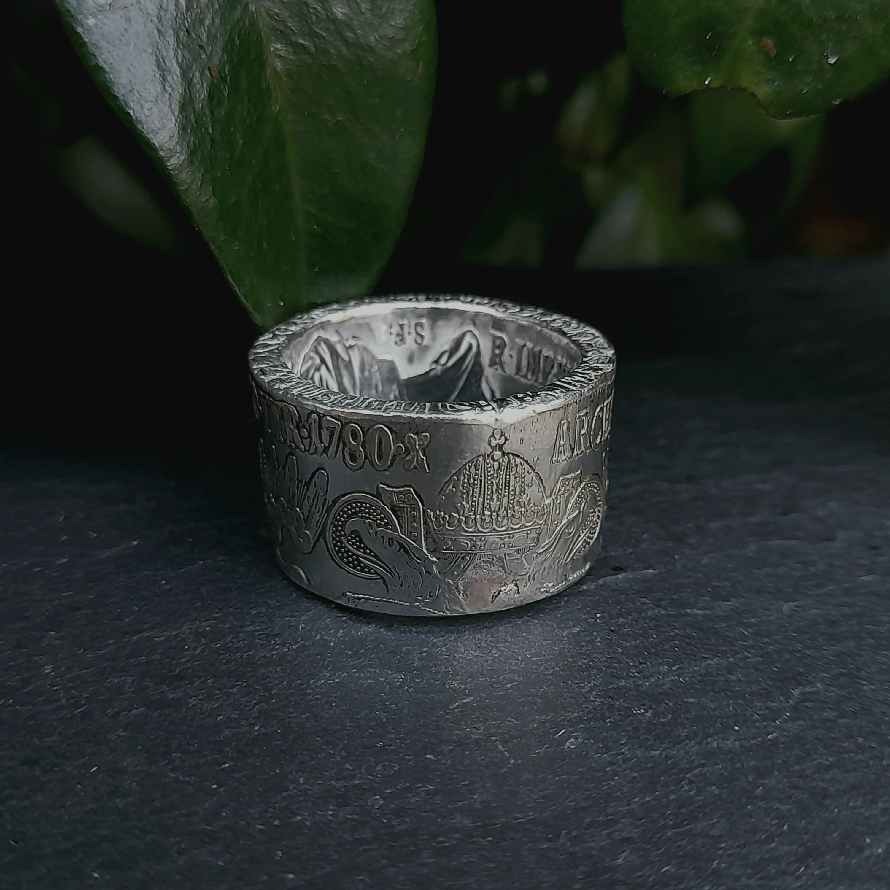 Silver Austrian Coin Ring 1780 - Image 3