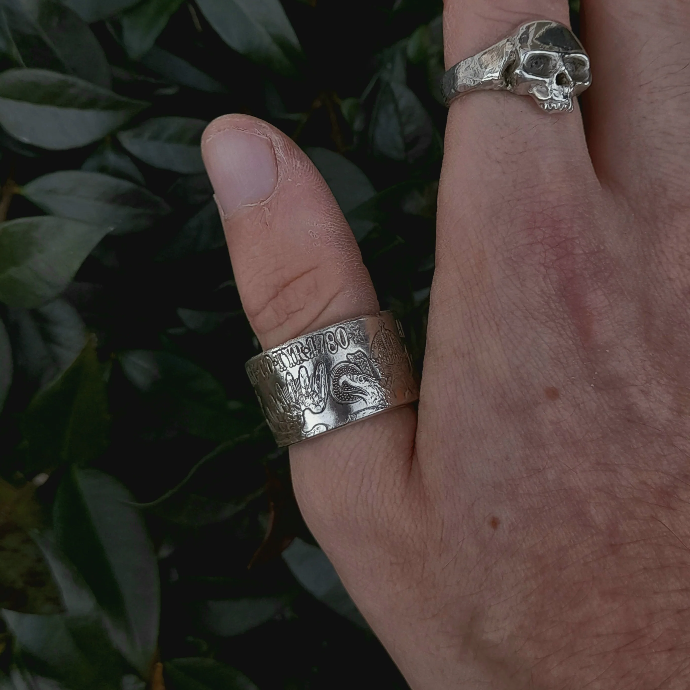 Silver Austrian Coin Ring 1780 - Image 4