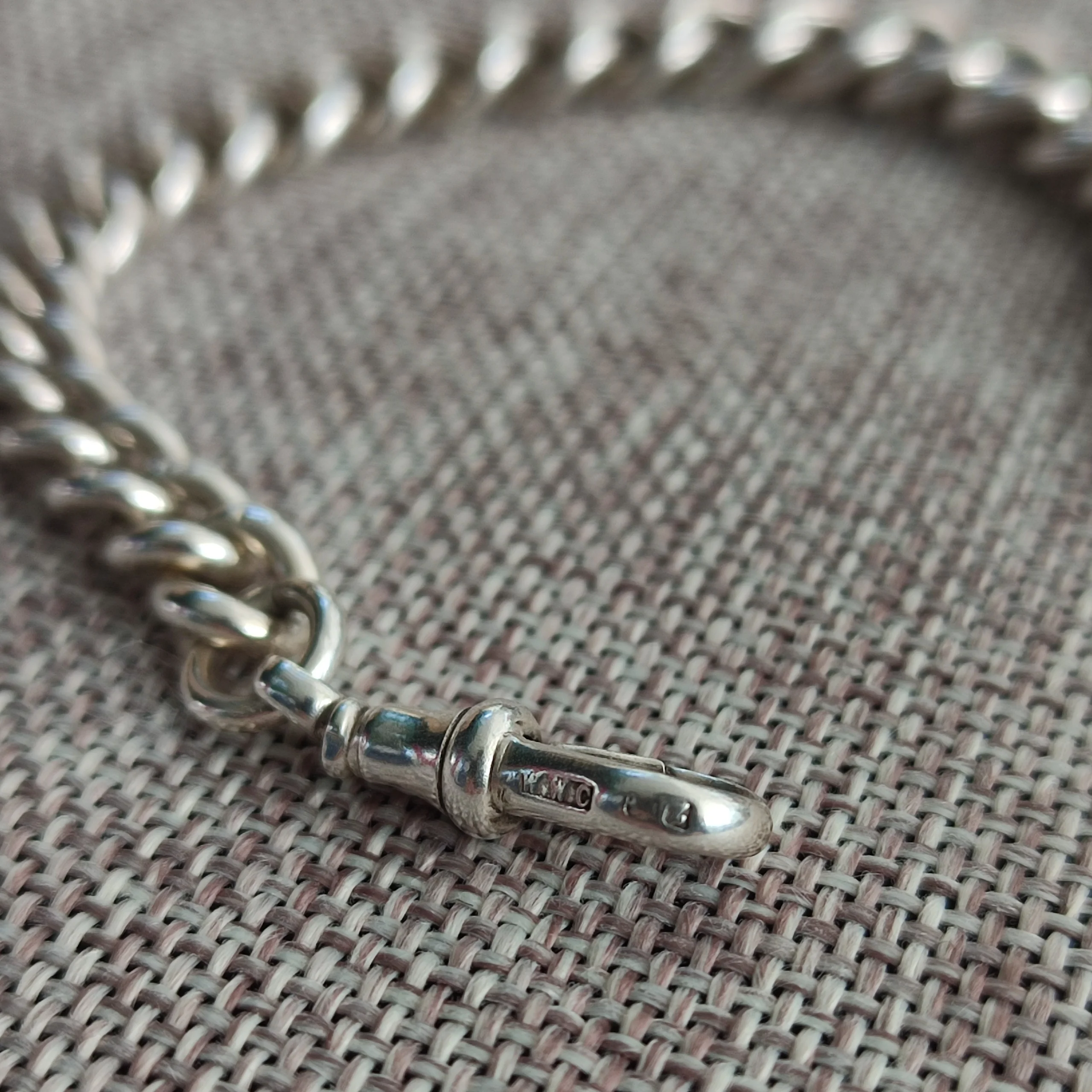 Silver Watch Chain Bracelet - Image 4