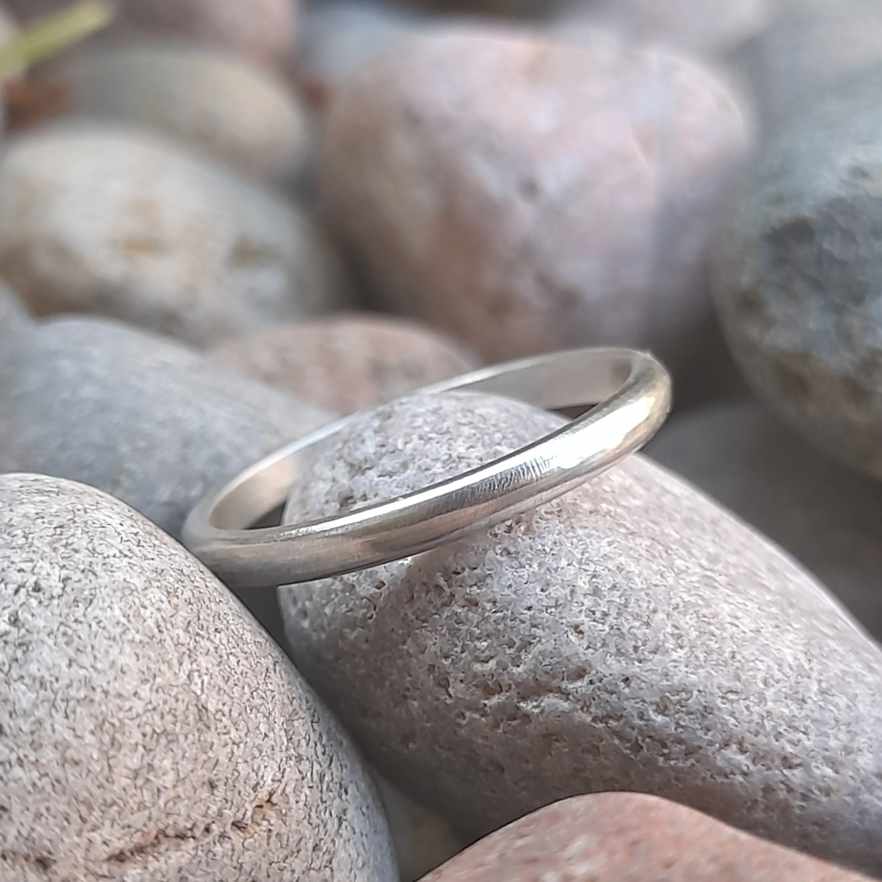 Thin Silver Band - Image 4