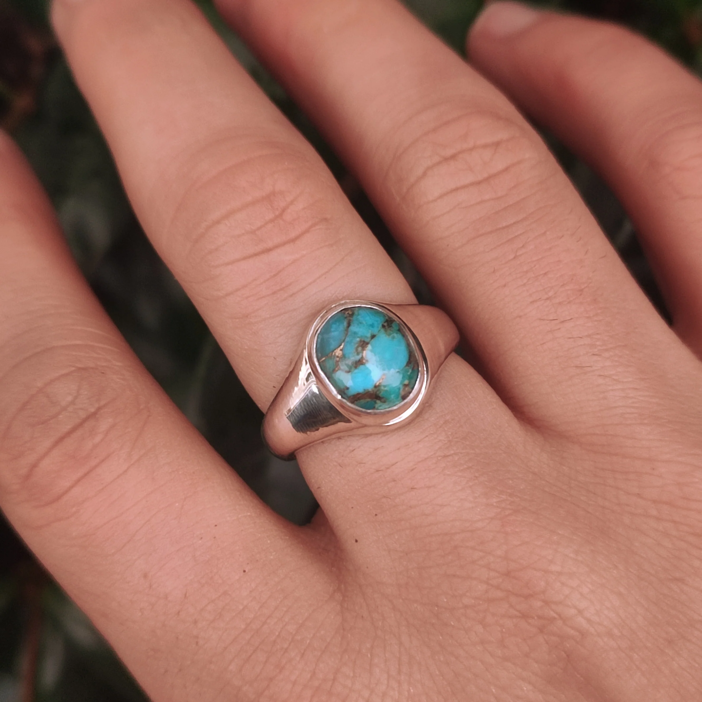 Silver Turquoise Ring - Image 4