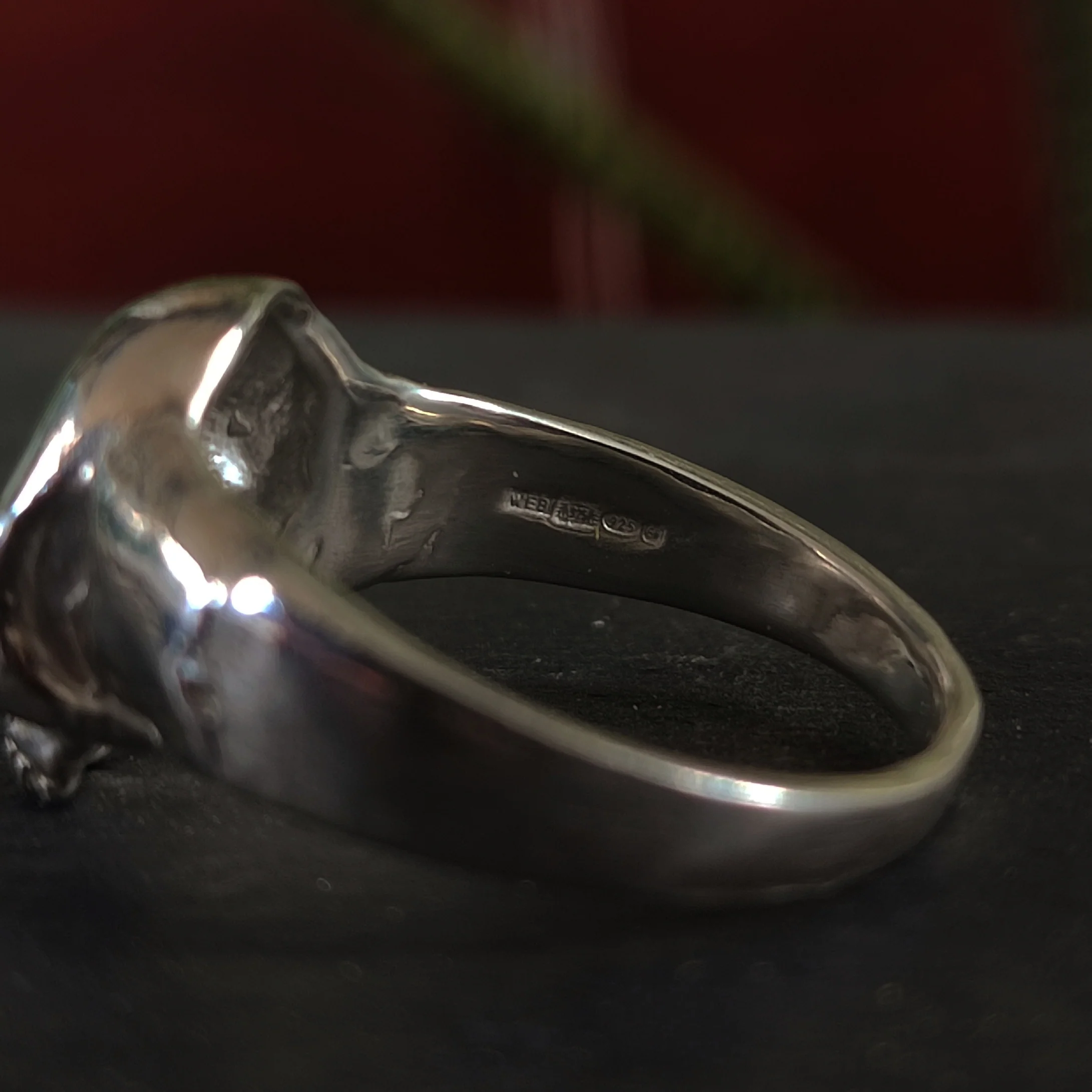 Yellow Sapphire Skull Ring - Image 6